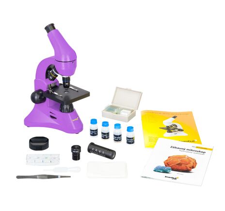 Mikroskop Levenhuk Rainbow 50L PLUS Amethyst, Farba: Amethyst, image-4