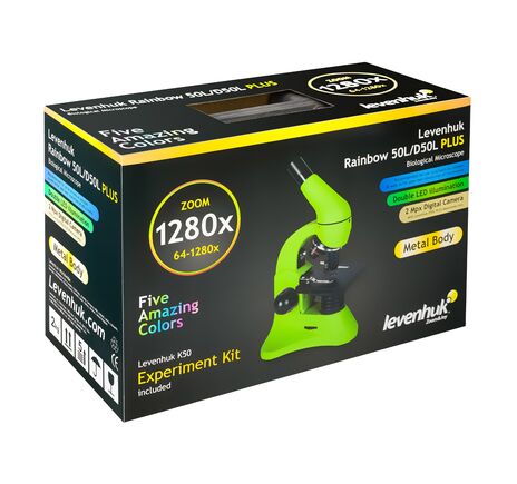 Mikriskop Levenhuk Rainbow 50L PLUS Orange, Farba: Orange, image-19
