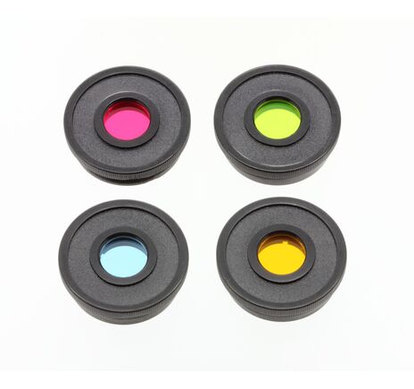 Sada farebných filtrov BRESSER Essential 1,25" červený, zelený, modrý, žltý