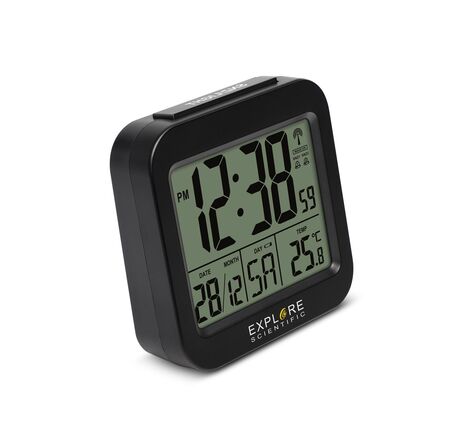 Explore Scientific RC Alarm Clock, black, image-2