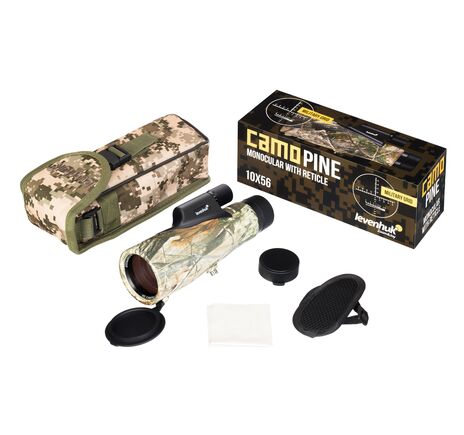 Monokulárny ďalekohľad s zamerníkom Levenhuk Camo Pine 10x56, Farba: Pine, image-3