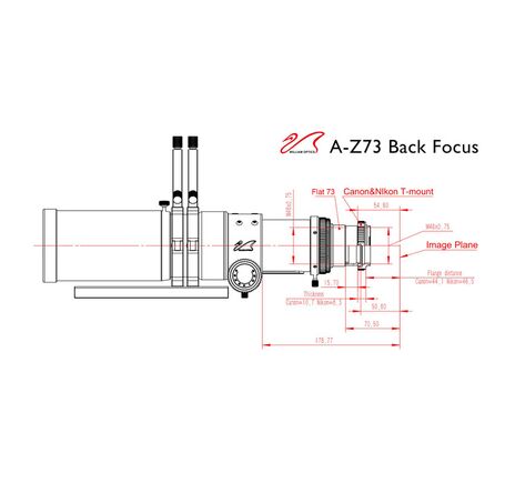 William Optics AP 73/430 Super ZenithStar 73 Red - apochromatický refraktor, image-2