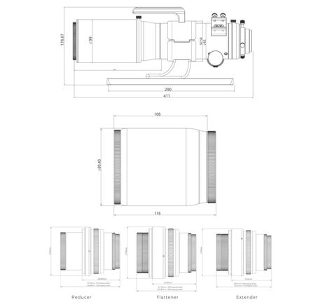 Askar AP 60/360 80/500 V - apochromatický refraktor, image-7