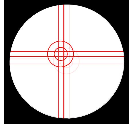 Omegon Reticle eyepieces Illuminated crosshair eyepiece, Plössl 9mm, image-2