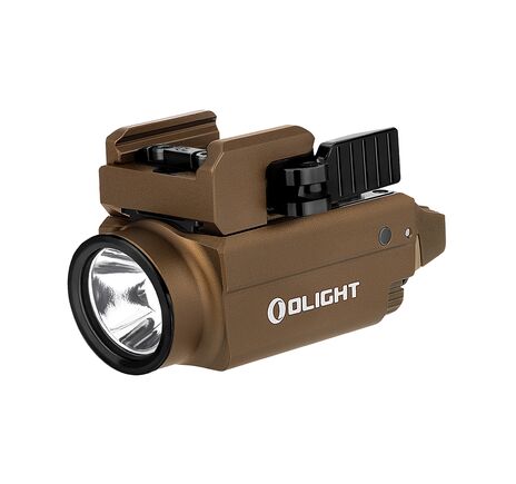 Svetlo na zbraň Olight Baldr S 800 lm Desert Tan – zelený laser   