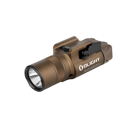 Svetlo na zbraň Olight BALDR PRO R Desert Tan 1350 lm – zelený laser   