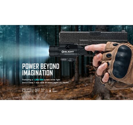 Svetlo na zbraň Olight BALDR IR 1350 lm - IR zelený laser  , image-9