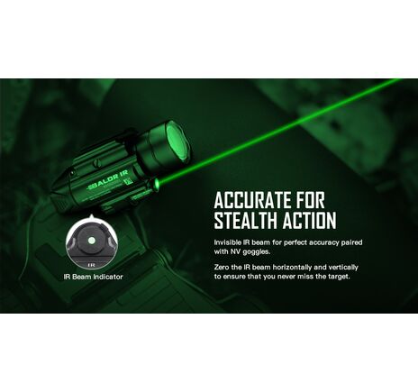 Svetlo na zbraň Olight BALDR IR 1350 lm - IR zelený laser  , image-4