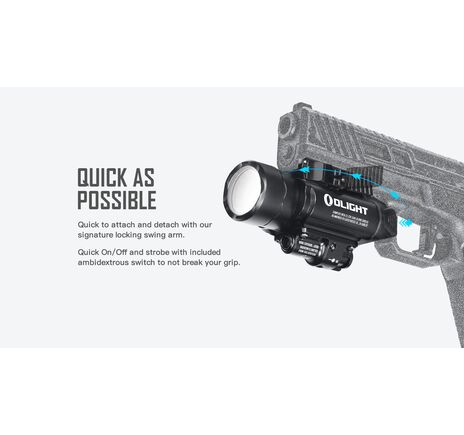 Svetlo na zbraň Olight BALDR IR 1350 lm - IR zelený laser  , image-10