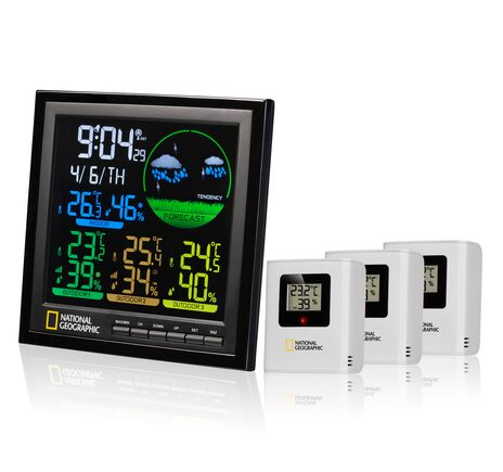 Farebná meteostanica NATIONAL GEOGRAPHIC VA – 4 merania