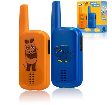 Myš a slon pravidelne chodia na objavné výlety - a vy? Zažite vlastné dobrodružstvá so svojimi kamarátmi a DieMaus vysielačkami pre deti. Ideáln