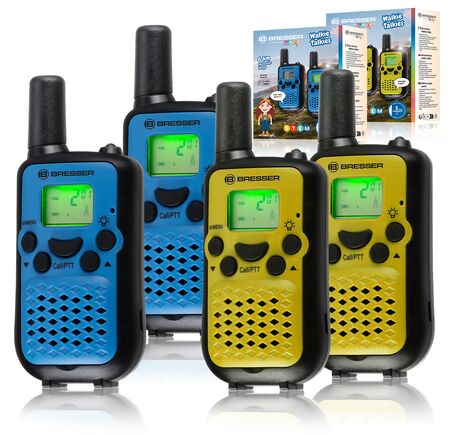 Vysielačky BRESSER JUNIOR Sada 2 vysielačiek s dlhým dosahom až 6 km a funkciou hands-free