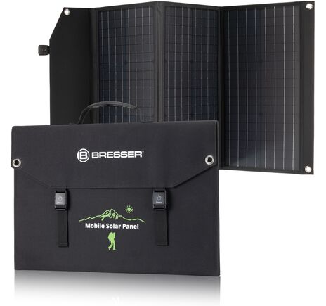 Prenosná solárna nabíjačka BRESSER 90 W s USB a DC výstupmi