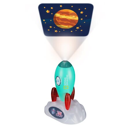 NATIONAL GEOGRAPHIC Projektor na premietanie vesmírnych rakiet a nočné svetlo