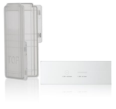 Mikrometrická mierka BRESSER – 1/10 & 1/100 mm