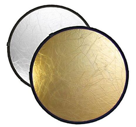 Faltreflektor BRESSER BR-TR5 2v1 zlato/striebro 60 cm kruhový