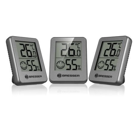 Sada termo-hygrometrov BRESSER ClimaTrend Hygro – 3 ks