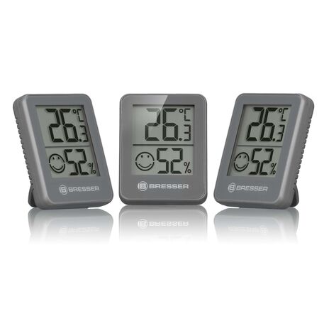 Sada termo-hygrometrov BRESSER ClimaTrend Hygro Indikator – 3 ks