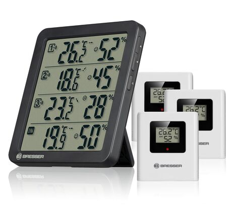 Termo-hygrometer BRESSER Quadro NV – čierny