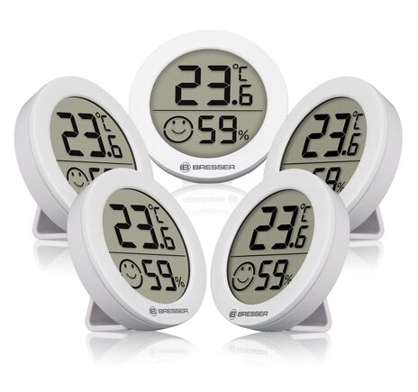 Sada termo-hygrometrov BRESSER Smile – 5 ks