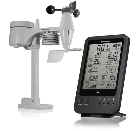 Meteostanica BRESSER 5-v-1 – čierna