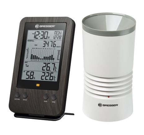 Profesionálny dažďomer BRESSER WTW v drevenom dizajne