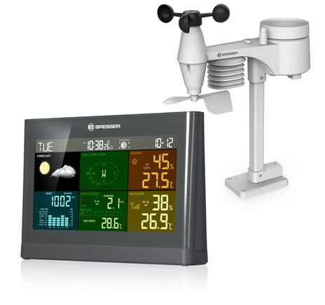 Meteostanica BRESSER 5-v-1 Comfort s farebným displejom
