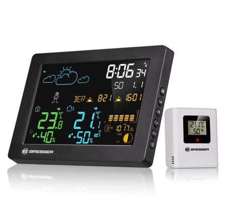 Farebná meteostanica BRESSER MeteoTemp Baro HZ