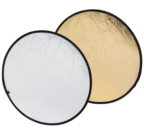 Faltreflektor BRESSER BR-TR5 2v1 zlato/striebro 80 cm kruhový