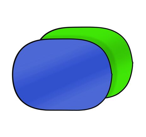 Falthintergrund BRESSER TR-3 150 × 200 cm – zelený/modrý