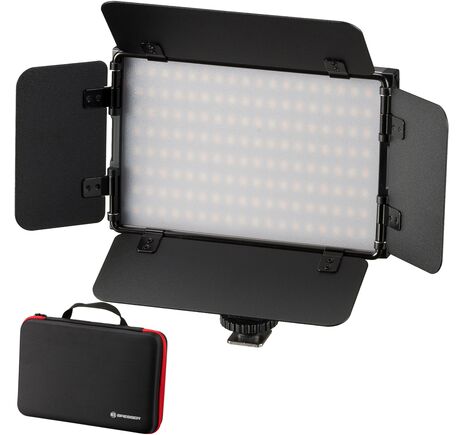 LED videolight BRESSER PT Pro 15B-II Bi-Color s klapkami, batériou a taškou