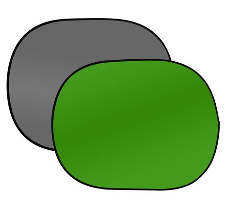 Falt-pozadie BRESSER BR-3 180 × 240 cm – sivé/zelené