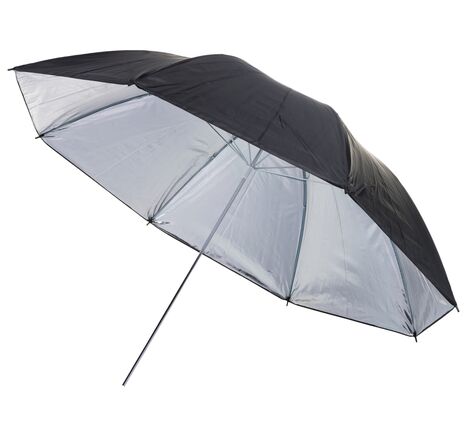 Reflexný dáždnik BRESSER BR-BS110 čierny/strieborný 110 cm