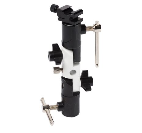 Držiak blesku BRESSER BR-29 s dvojitým kĺbom a držiakom na štúdiový dáždnik