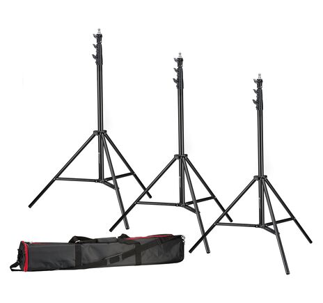 Sada 3× statív BRESSER BR-TP280 PRO-1 (280 cm) + taška