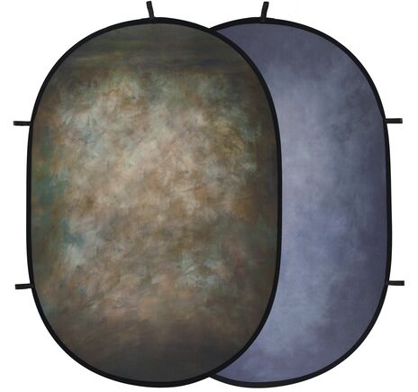 Falthintergrund BRESSER BR-FB1017 150 × 200 cm – hnedý/modrý