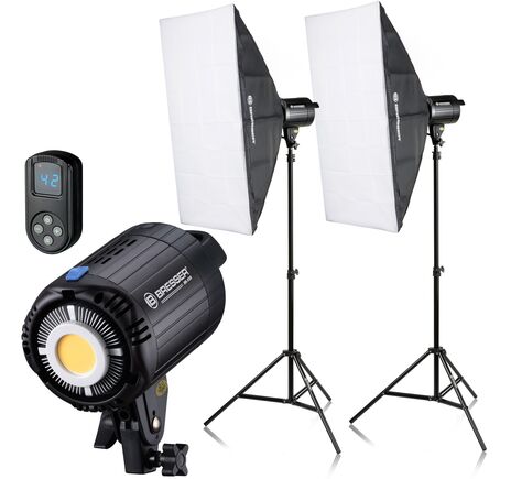 LED svetelná sada BRESSER BR-60S COB 60 W so softboxmi