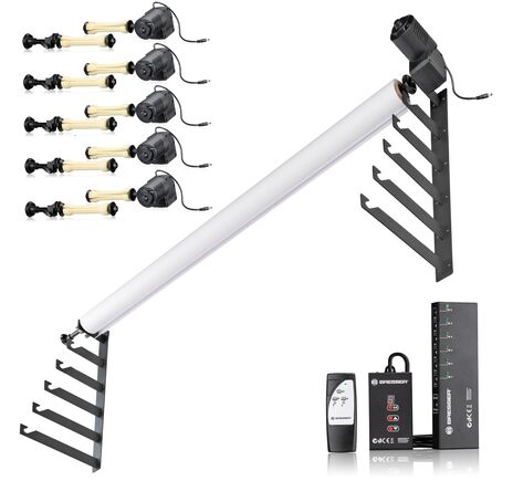 Elektrický systém BRESSER EBS-6 pre 6 rolí pozadia