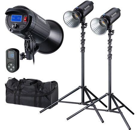 COB LED Dual Kit BRESSER BR-200S s reflektormi – denné svetlo