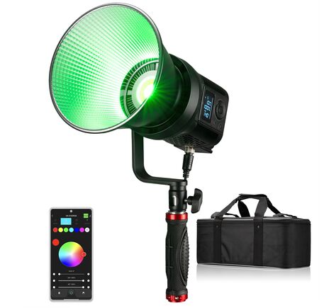 COB LED svetlo BRESSER BR-135RGB s reflektorom