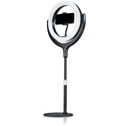 LED kruhové svetlo BRESSER BR-RL 10B so statívom a USB