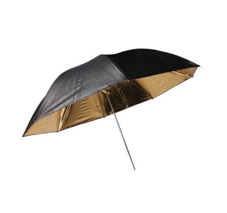 Reflexný dáždnik BRESSER SM-01 čierny/zlatý 101 cm