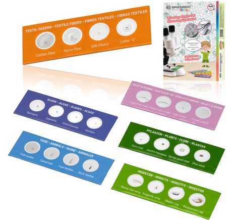 Mikroskopická štartovacia sada BRESSER JUNIOR – 24 preparátov