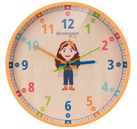 Detské nástenné hodiny BRESSER JUNIOR
