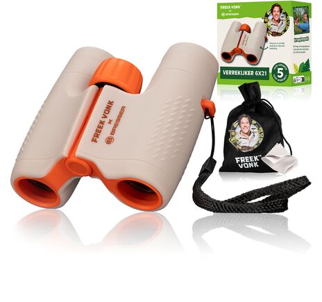 Detský ďalekohľad FREEK VONK x BRESSER 6x21 Beige