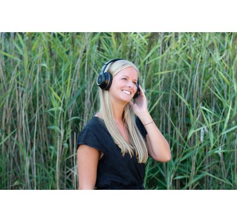 BRESSER Bluetooth slúchadlá cez uši čierne |, image-4