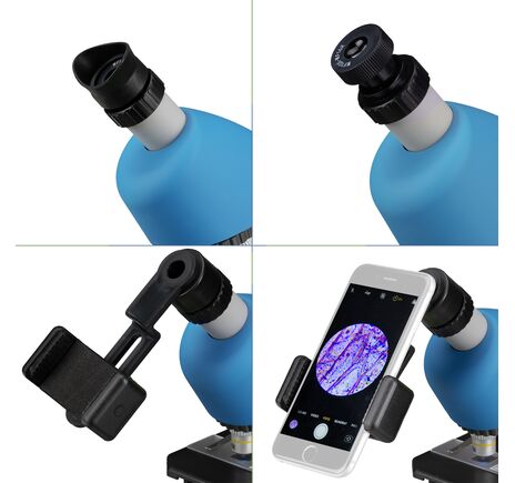 Mikroskop Bresser Junior 40-640x modrý, Farba: Blue, image-3