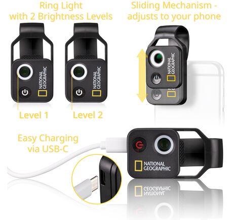 Mikroskop NATIONAL GEOGRAPHIC 200x pre smartfóny s CPL, image-5