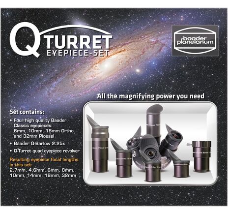 Baader Q-Turret Okularsatz (Okularrevolver, 3x Classic Ortho, 1x Classic Plössl, 1x Q-Barlow 2.25x), image-6