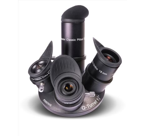 Baader Q-Turret Okularsatz (Okularrevolver, 3x Classic Ortho, 1x Classic Plössl, 1x Q-Barlow 2.25x)